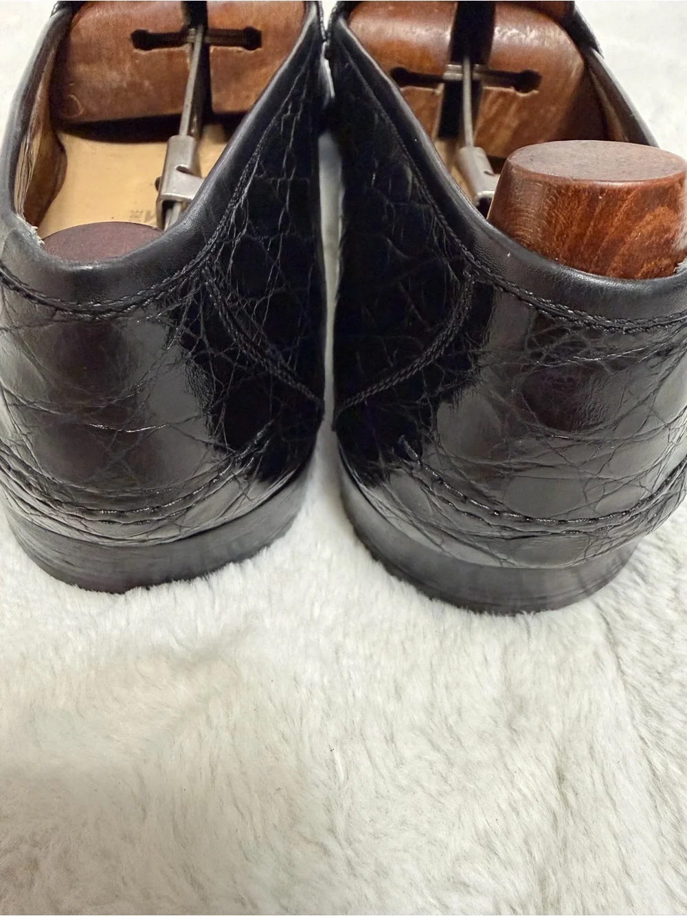 $2000 Ferragamo Genuine Crocodile Alligator Exotic Skin Penny Loafers 12EE 13